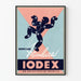 Vintage plakat for Iodex reklame mod ledsmerter
