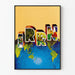 Dekorativ plakat Iran - Kort og kulturelle scener