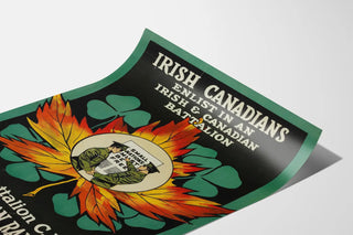 Rekrutteringsplakat for Irish Canadian Rangers 199. bataljon