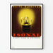 Vintage plakat Isonal Nuits Blanches - Retro vægdekoration