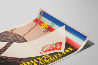 Plakat vintage fra Strasbourgs trykkeri – Vægdekoration — visning af kunstværket