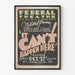 Vintage plakat for teater 'It Can't Happen Here' Sinclair Lewis