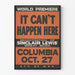 Vintage plakat It Can't Happen Here - Verdenspremiere