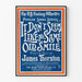 Vintage plakat Chant 'It Don’t Seem Like The Same Old Smile' James Thornton