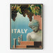 Vintage Italiensk plakat med klassisk statue og druer