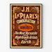 Vintageplakat J.H. La Pearl's Kombination af sikre hits til vægdekoration