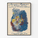 Jacques Damour plakat i Émile Zola vintage stil