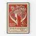 Vintage plakat til vægdekoration fra Jaenecke Printing Inks