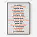 Typografisk plakat Jan Wolkers - Original vægdekoration