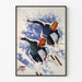 Vintage ski plakat Jantzen - Sportiv vægdekoration