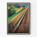 Japanske Statsbaner - Munetsugu Satomi, 1937 — indrammet plakat på lys væg