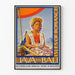 Vintage Java og Bali plakat - Romantikkens øer