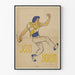 Plakat af Jean Börlin, danser i vintage marinetøj