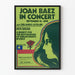 Plakat Koncert Joan Baez - Støtte til Menneskerettigheder i Chile