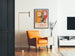 Vintage plakat for krigshelte tilbagevenden