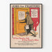 Vintage plakat for krigshelte tilbagevenden