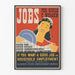 Vintage plakat Jobs for Girls & Women - Retro vægdekoration for kvindeligt arbejde