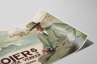 Plakat Vintage Bohjers Samlede Værker til vægdekoration — visning af kunstværket