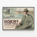 Plakat Vintage Bohjers Samlede Værker til vægdekoration — indrammet kunstværk på væggen