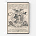 Vintage plakat af John Robinsons 10 store shows Kong Salomon og dronning Saba