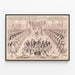 Plakat Vintage John Robinsons 10 store shows med King Solomon - Gammel teaterdekoration — indrammet kunstværk på væggen