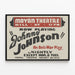 Plakat Teater Johnny Johnson - Anti-krigstykke — indrammet kunstværk på væggen