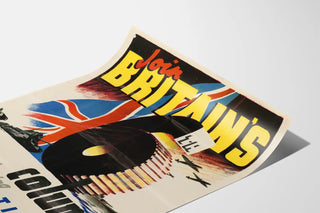 Vintage patriotisk plakat « Join Britain’s Column »