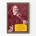Vintage plakat af Michel Adrien Ruyter portræt af Jordaens