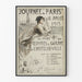 Vintage plakat af Paris-dagen den 14. juli 1915 - Krigsværker Rådhuset