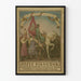 Historisk vægplakat af Józef Piłsudski på hest