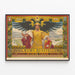 Plakat vintage Jubilæumsudstilling Wien 1898 historisk vægdekoration — indrammet kunstværk på væggen