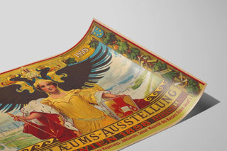 Plakat vintage jubilæumsudstilling Wien 1898 vægdekoration — visning af kunstværket