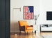 Vintage plakat 'June The Show Window' amerikansk flag