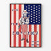 Vintage plakat 'June The Show Window' amerikansk flag