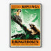 Vintage plakat af Djungelboken - Junglebogen - retro film vægdekoration