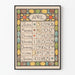 Vintage plakat Kalender april 1896 Art Nouveau stil