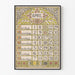 Vintage vægdekoration med kunstnerisk kalender for april 1900