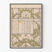 Plakat Kalender august 1896 Art Nouveau stil