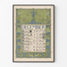 Vintage kalenderplakat december 1899 - Elegant vægdekoration
