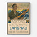 Gammel plakat fra Kantonal Skyttefest Langnau 1906 vægdekoration vintage