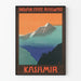 Vintage plakat af Indian State Railways Kashmir Bjerg