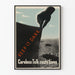 Vintage plakat « Keep It Dark » til vægdekoration Marine