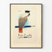 Vintage plakat med papegøje og marinekasket Keep It Under Your Hat