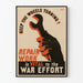 Vintage plakat med mekanisk reparation - Industriel vægdekoration