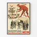 Vintage politisk plakat - Protest mod uansvarlig budgetstyring
