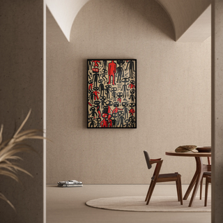 Pop Art-plakat - Abstrakte figurer