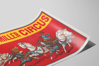 Plakat vintage Kelly-Miller Circus - Vægdekoration Cirkus — visning af kunstværket