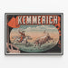Plakat Vægdekoration Kemmerich Ridder og Tyr Vintage — indrammet kunstværk på væggen