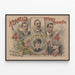 Plakat vintage Kernell's Monarch Combination - Portrætter af Luciers musikere — indrammet kunstværk på væggen