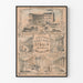 Vintage plakat Keystone Marble Works Philadelphia til vægdekoration